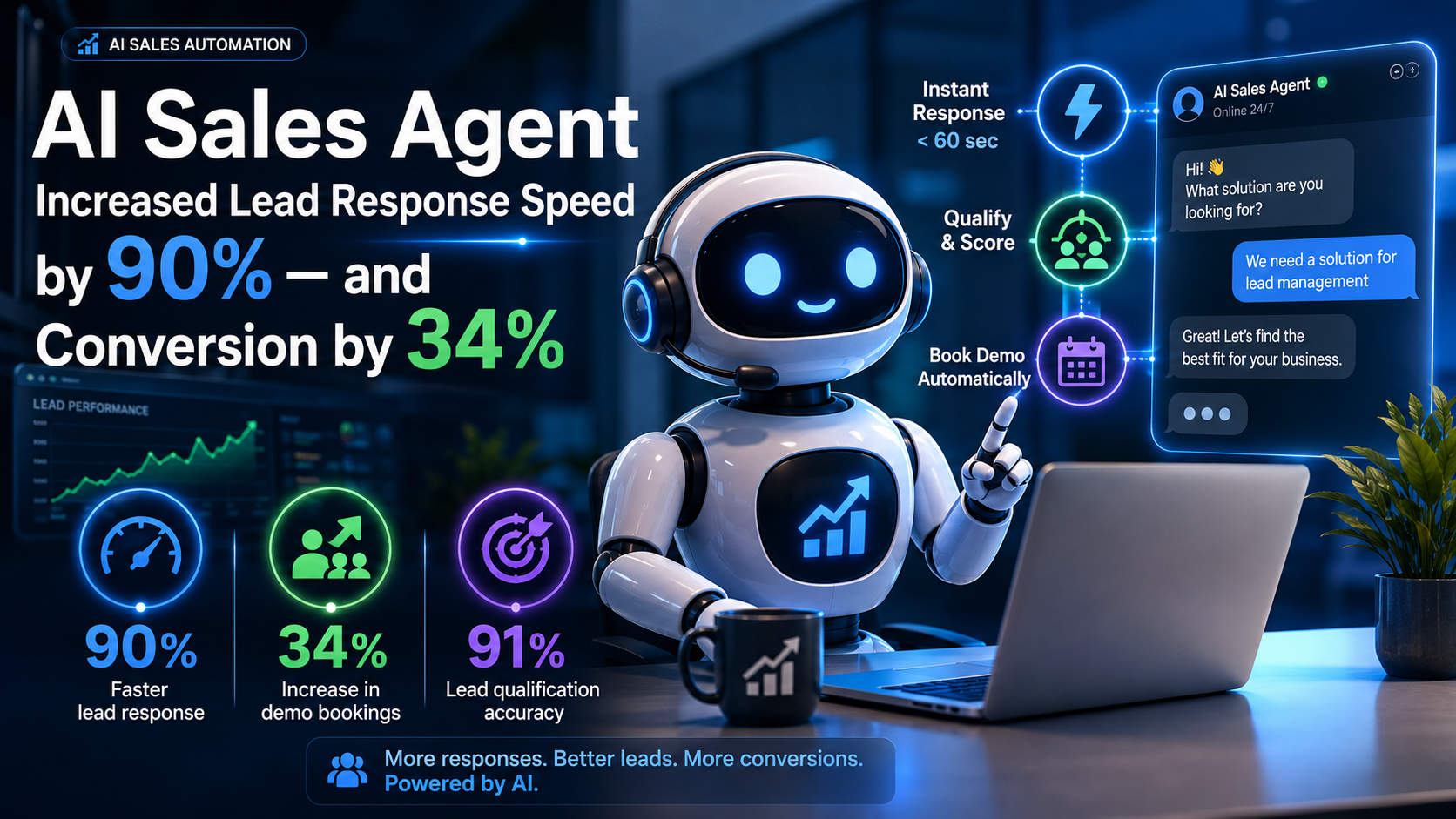 AI Sales Agent qualification workflow and lead response automation